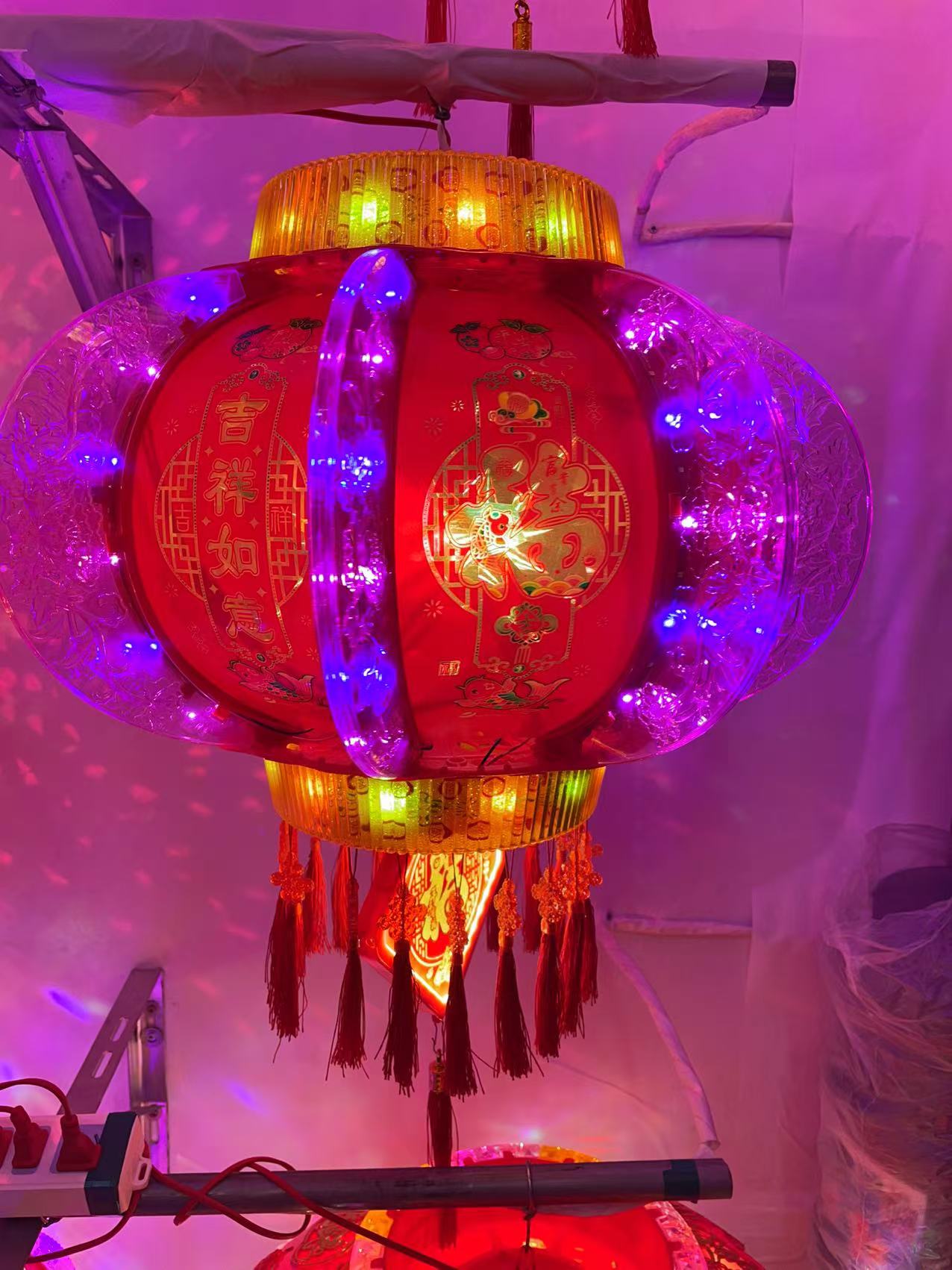 福字电子彩色灯笼10