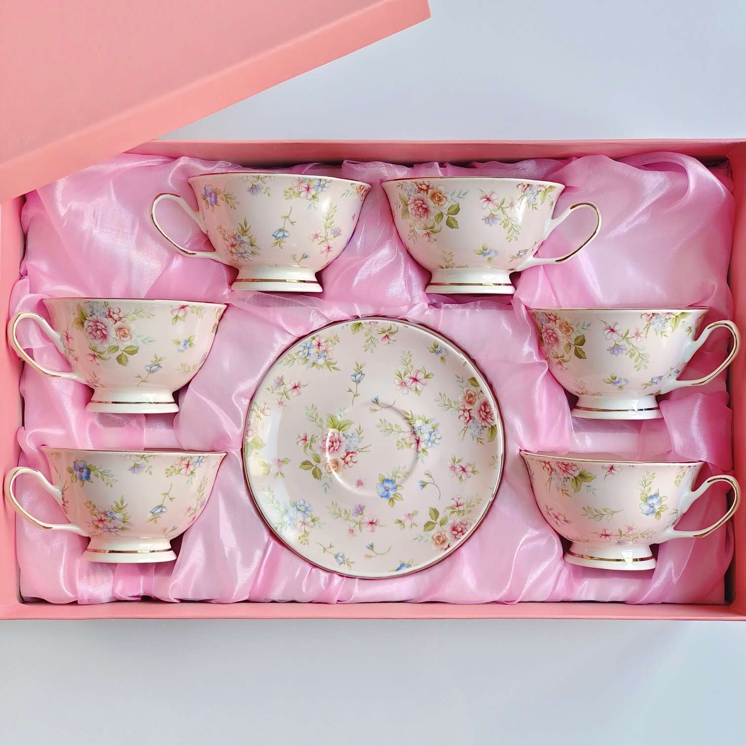 陶瓷咖啡杯礼品陶瓷朵花咖啡杯咖啡具套装 thumbnail