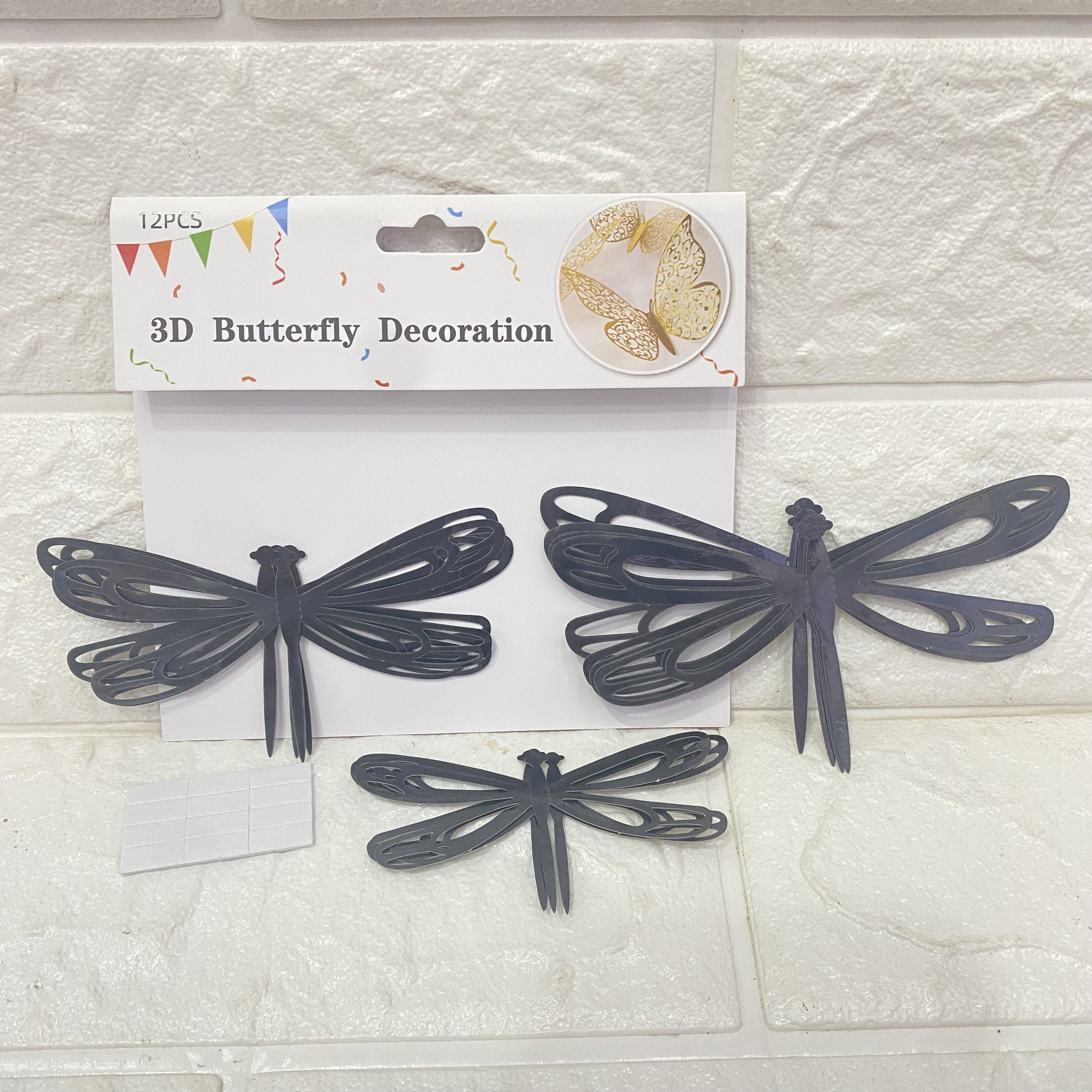 Single-layer simulation dragonfly 3D stereoscopic garden decoration, waterproof stickers for living room and bedroom decoration pic 19