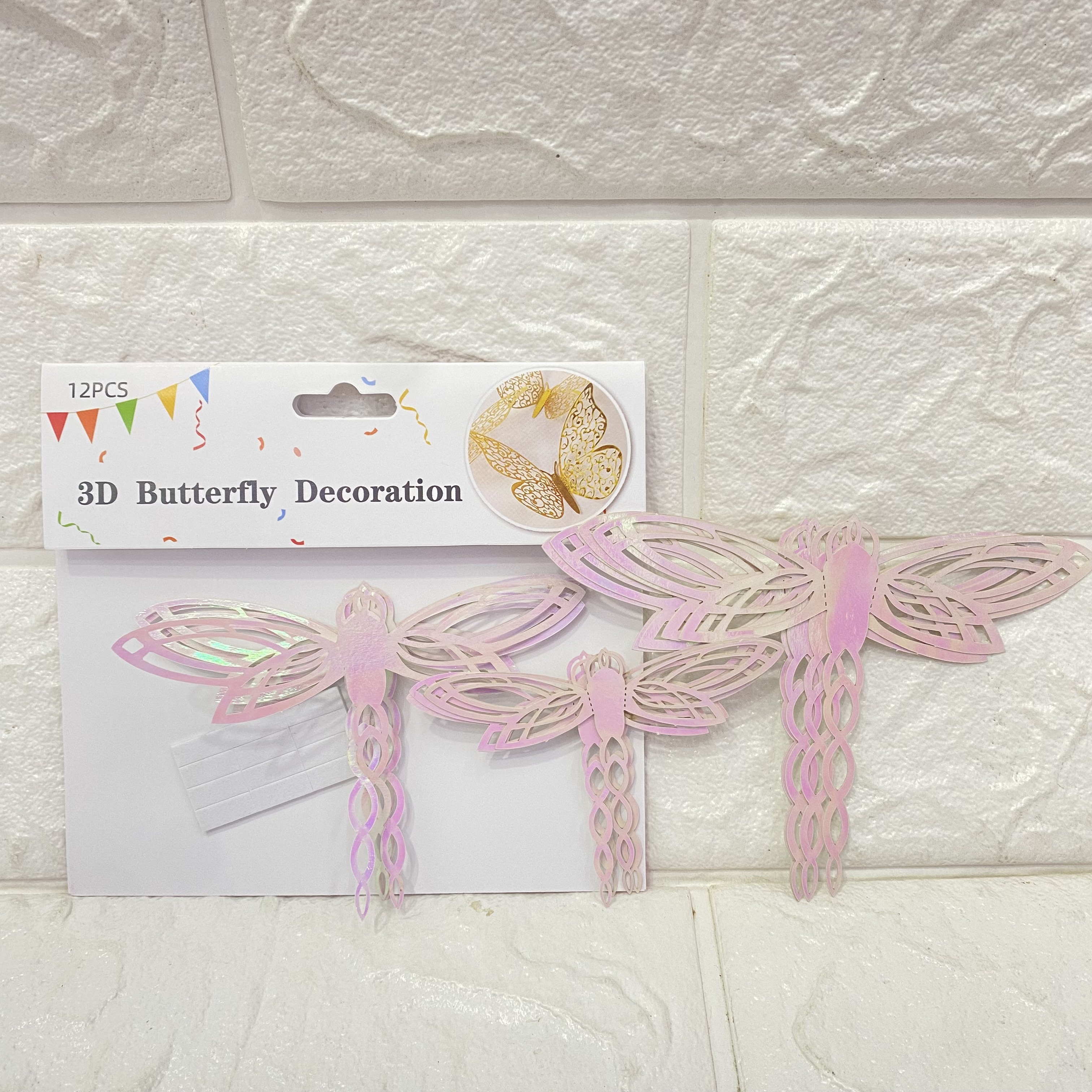 Single-layer simulation dragonfly 3D stereoscopic garden decoration, waterproof stickers for living room and bedroom decoration pic 11