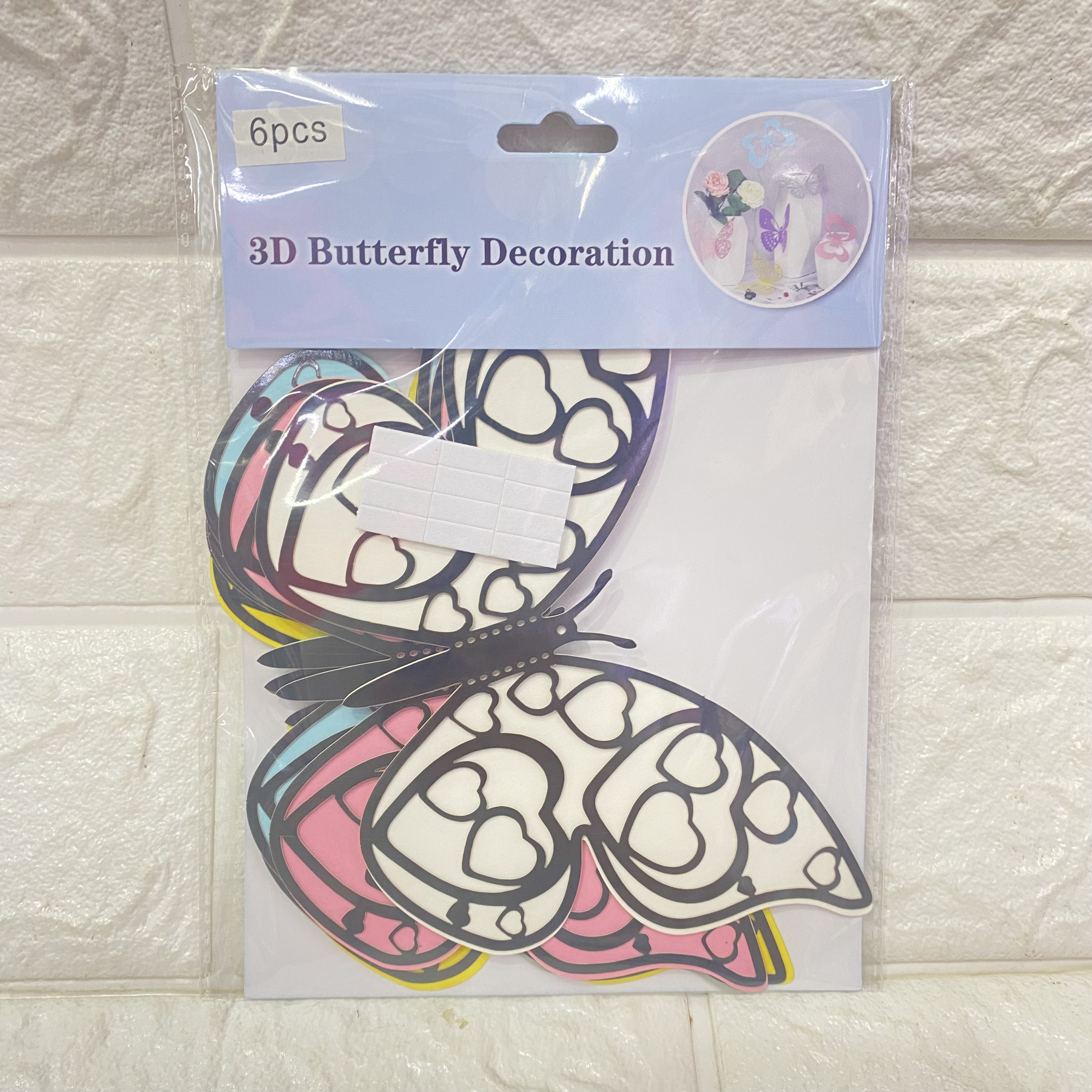 Double-layer simulated butterfly 3D stereoscopic garden butterfly decorations, living room and bedroom decoration stickers details Picture