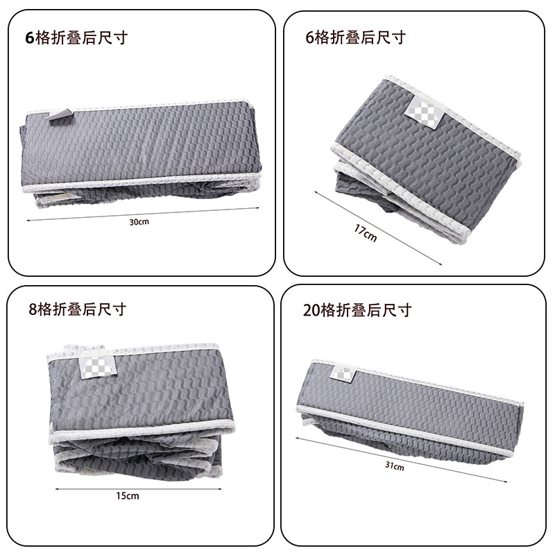 现货热销可折叠袜子收纳箱家用分隔整理盒无纺布内衣四件套收纳盒详情7