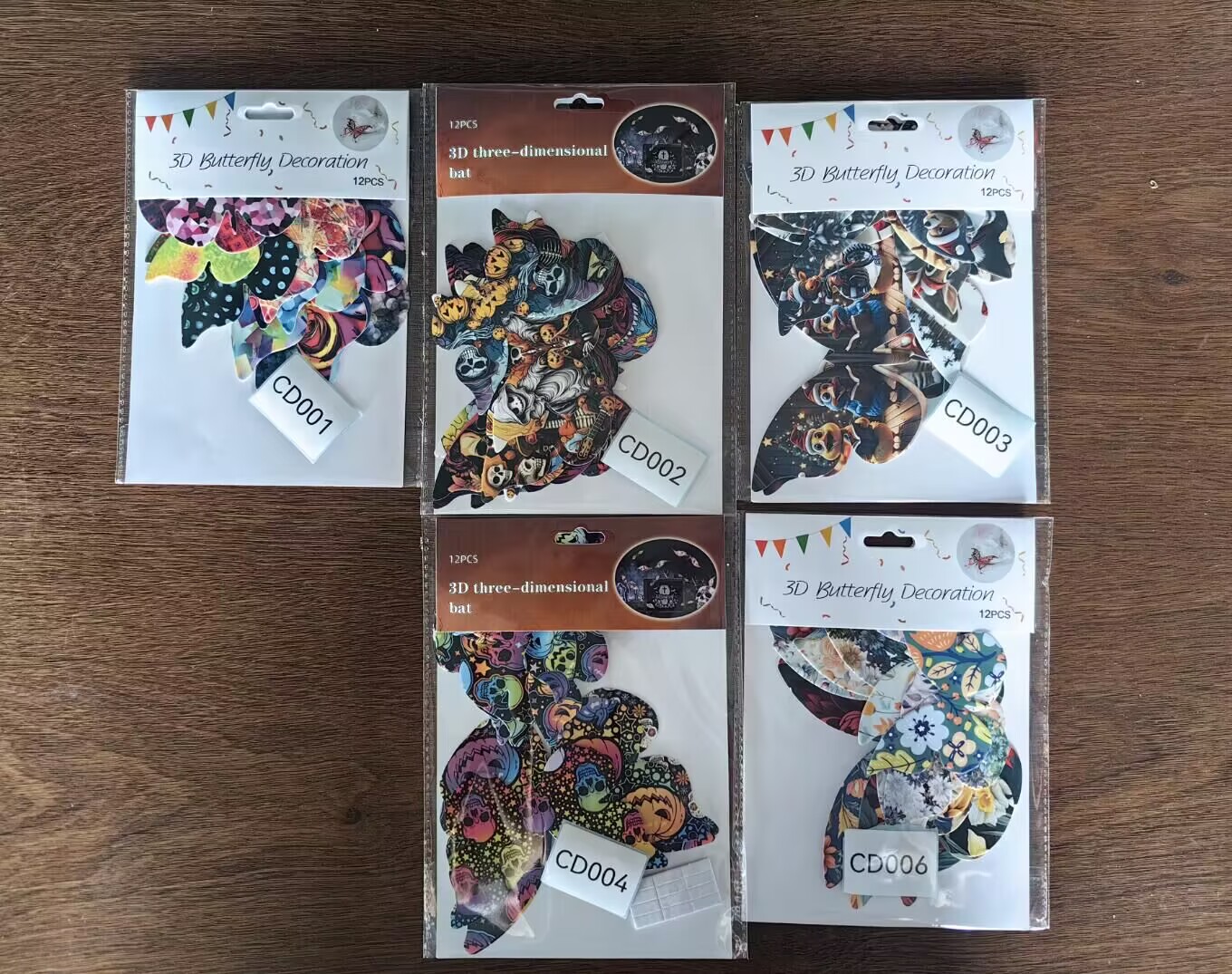 PET仿真蝴蝶单层 3D立体花园蝴蝶装饰品 家居布置装饰防水详情12