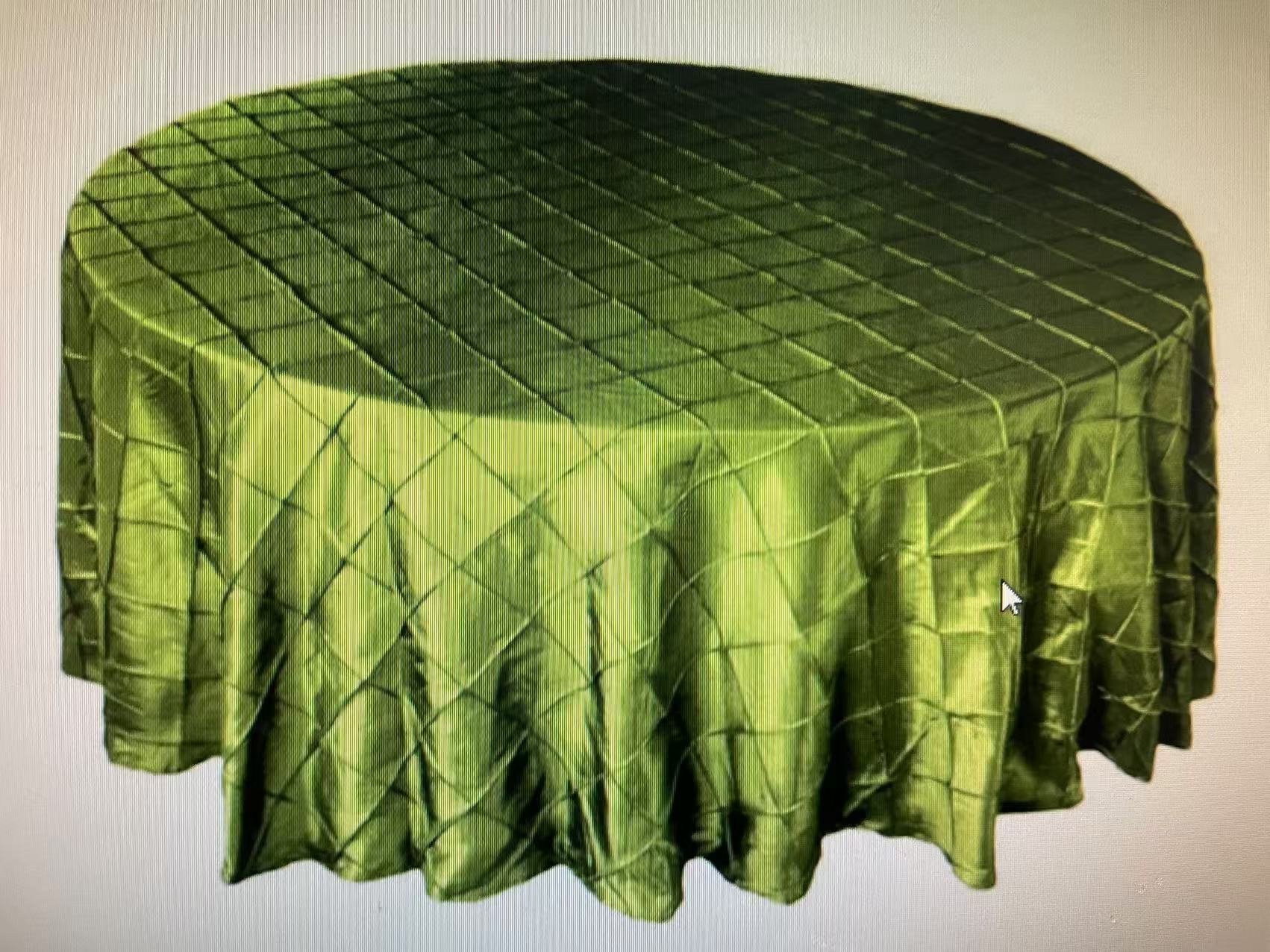 Custom-made 90-inch chameleon fabric checkered tablecloth for wedding, restaurant table cover, round elastic tablecloth for banquets Application Scenario