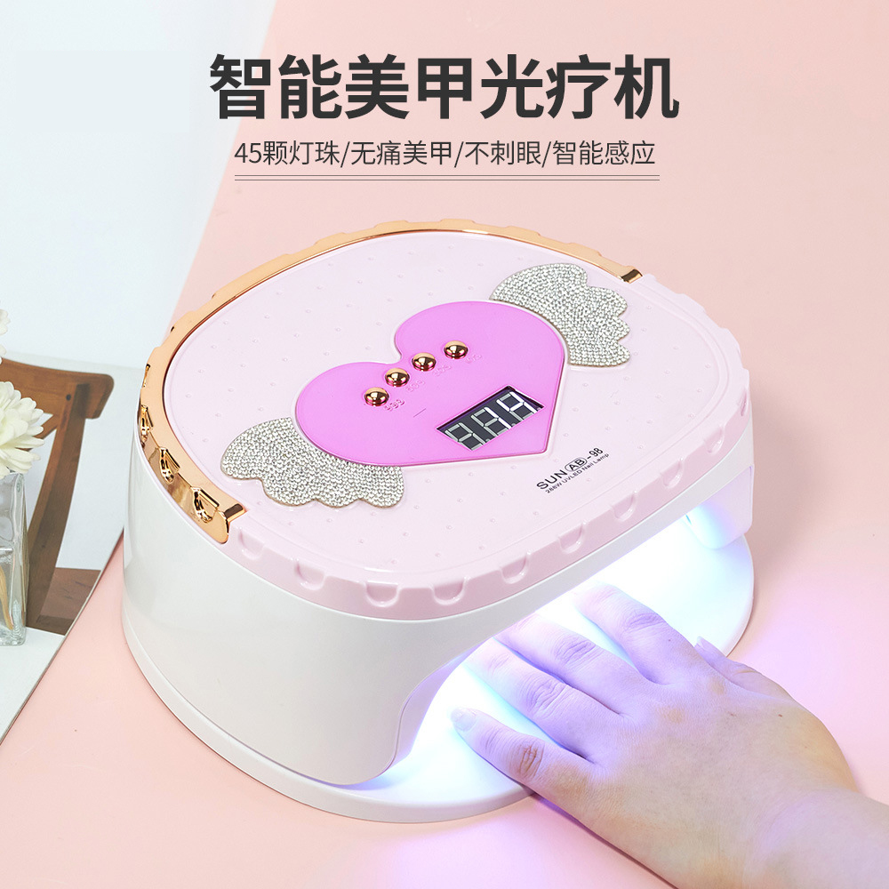 288W multi-color nail art light therapy machine, portable nail polish glue curing instrument, UV lamp, LED baking lamp supply full figure