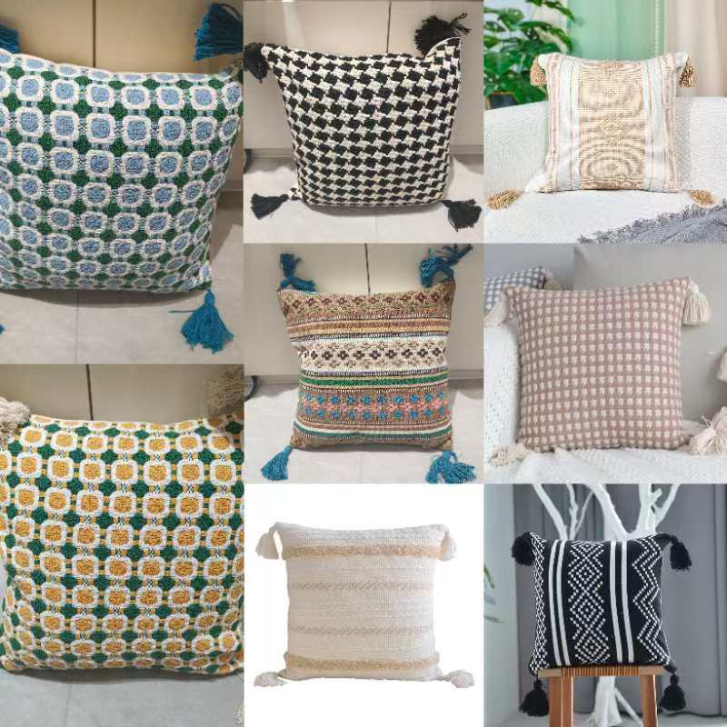 Knitted tufted series home decoration sofa pillow, pillow case thumbnail