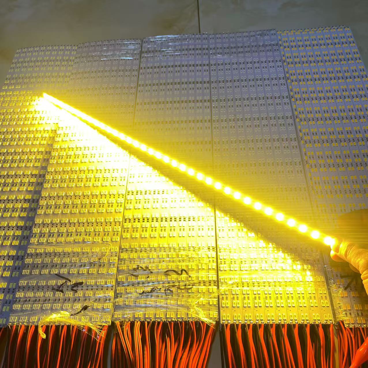12V LED light strip lighting decorative light 5730 double-row high-brightness hard light strip home decoration vehicle lighting light pic 3