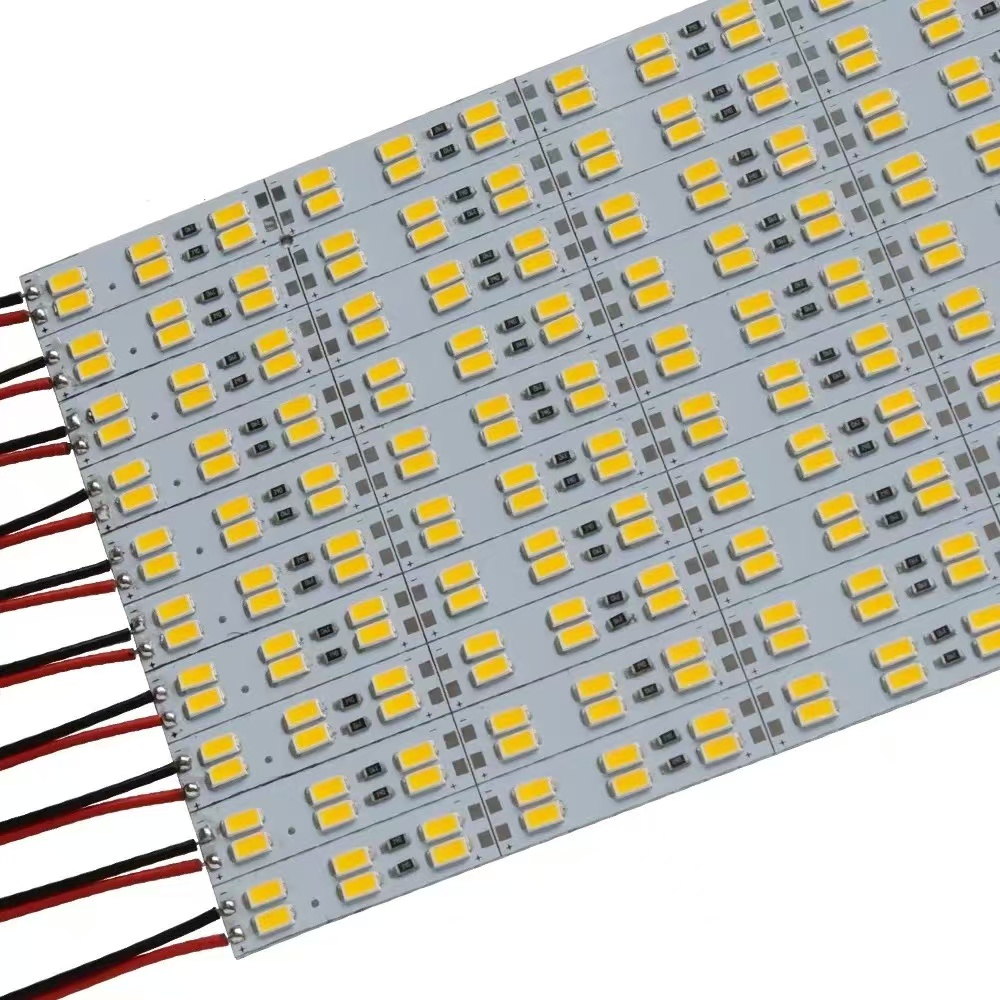 12V LED light strip lighting decorative light 5730 double-row high-brightness hard light strip home decoration vehicle lighting light pic 1