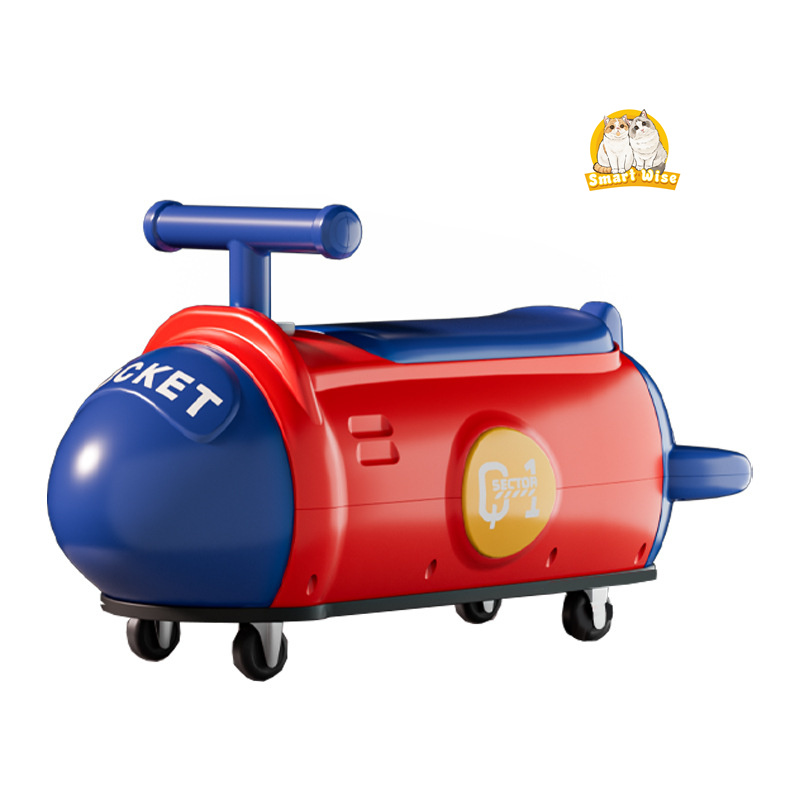 Rocket Yo Car Children's Scooter 1-6 Years Old Baby Safety Anti-Rollover Cardan Wheel Lengthened Children's Twister Car Item Picture