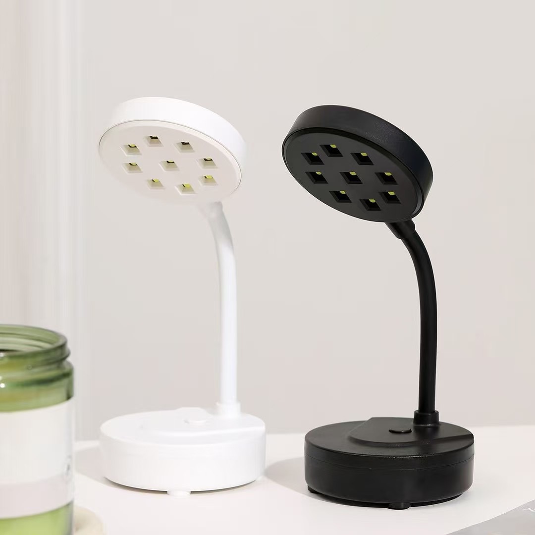 New 12W battery nail sticker lamp, nail desk lamp, nail phototherapy lamp, portable phototherapy lamp, specifically designed for nail stickers full figure