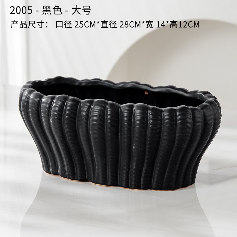 New ceramic flower POTS for gardening, Phalaenopsis succulents, living room, courtyard, hotel, flower POTS and vases pic 6