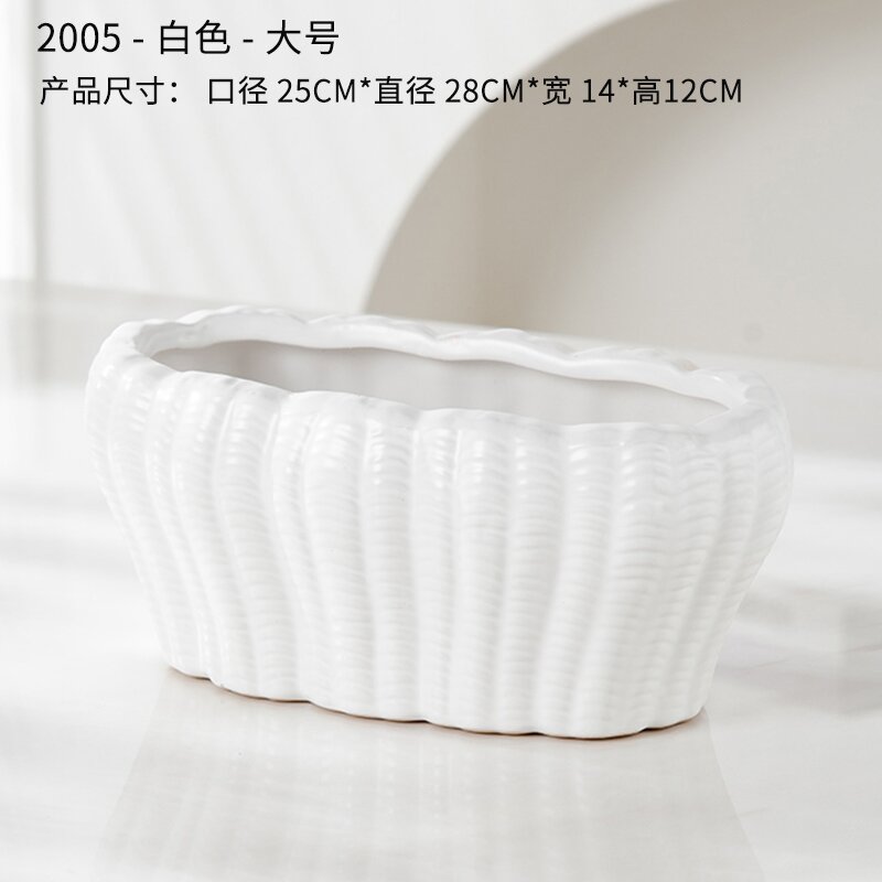 New ceramic flower POTS for gardening, Phalaenopsis succulents, living room, courtyard, hotel, flower POTS and vases Application Scenario