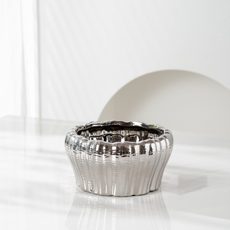New ceramic flower POTS for gardening, Phalaenopsis succulents, black and white flower POTS and vases for living rooms, courtyards and hotels Item Picture