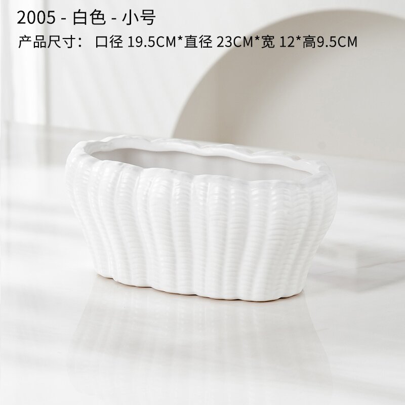 New ceramic flower POTS for gardening, Phalaenopsis succulents, living room, courtyard, hotel, flower POTS and vases Item Picture