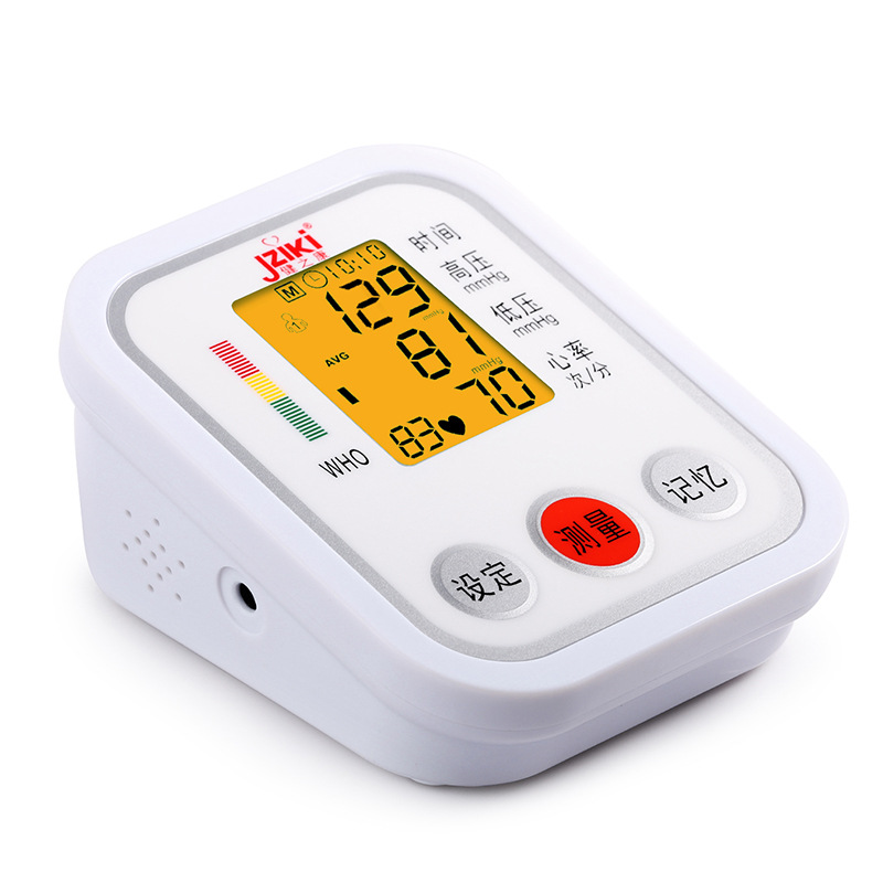 Factory direct sales electronic blood pressure monitor with voice broadcast, specially designed for the elderly with three-color backlit arm blood pressure measurement 1 details Picture