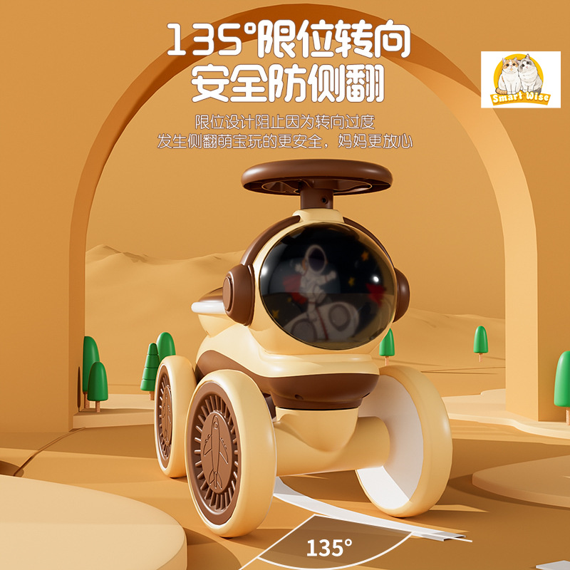 Children's Scooter Children's Balance Car 1-3 Years Old Children's Toy Car Balance Car Yo-Yo Car Foam Silent details Picture