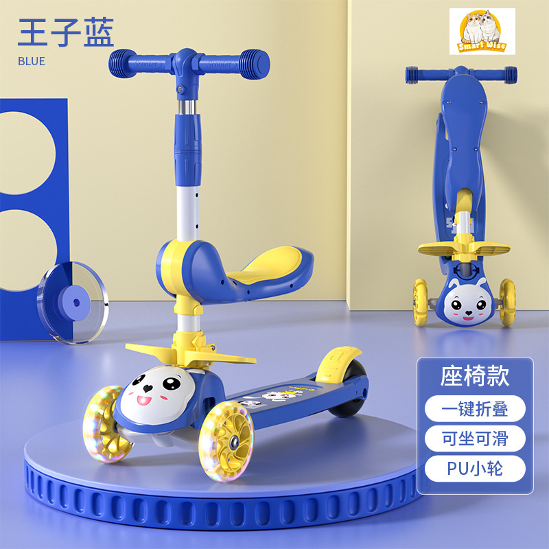 Scooter Children 1-3-6-12 Years Old Boys And Girls Baby Slide Can Ride Pedal Three-In-One Yo-Yo Car Application Scenario