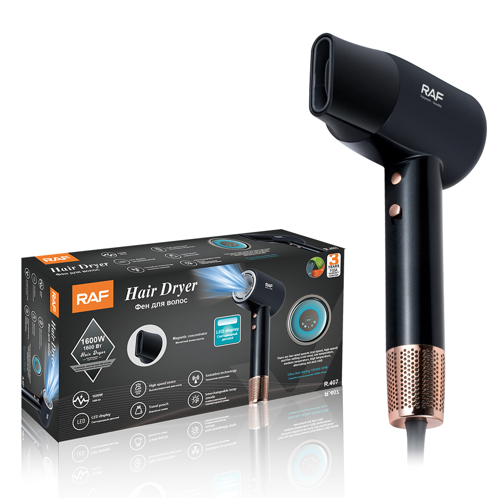 RAF European standard cross-border high-speed hair dryer, smart temperature control, household high-power quick-drying hair dryer, negative ion pic 4