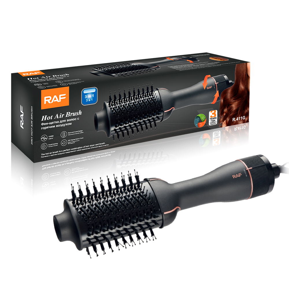 RAF European standard cross-border curling and straightening dual-purpose hair styling three-in-one hot air comb, automatic curling iron, electric hair dryer Specification image