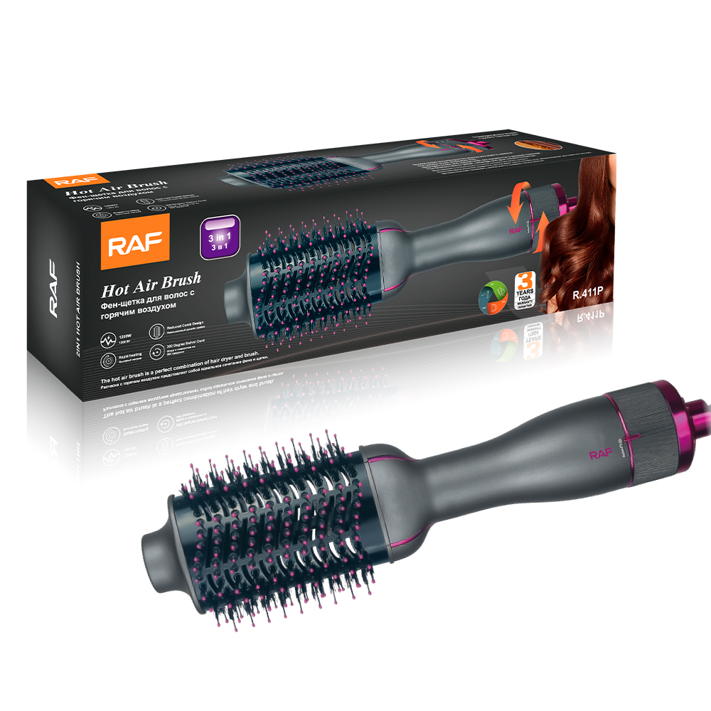RAF European standard cross-border curling and straightening dual-purpose hair styling three-in-one hot air comb, automatic curling iron, electric hair dryer Application Scenario