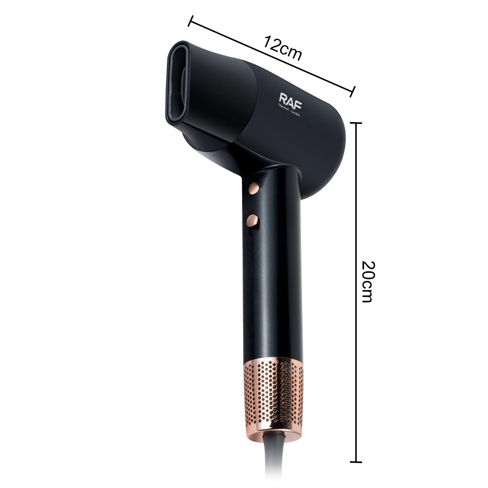 RAF European standard cross-border high-speed hair dryer, smart temperature control, household high-power quick-drying hair dryer, negative ion Specification image