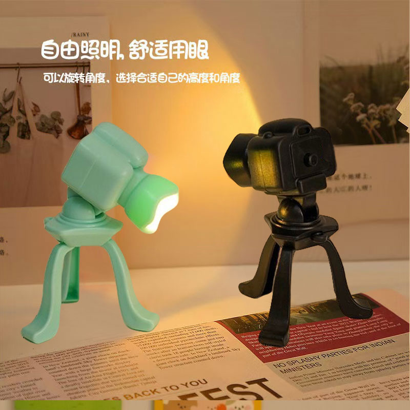 可爱桌面小摆件复古照相机小夜灯床头装饰摆件迷你小夜灯照相机灯详情1
