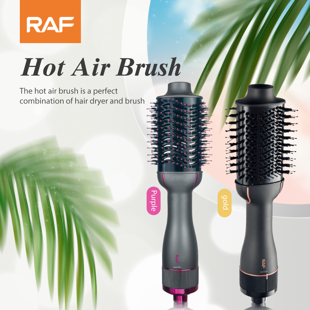 RAF European standard cross-border curling and straightening dual-purpose hair styling three-in-one hot air comb, automatic curling iron, electric hair dryer