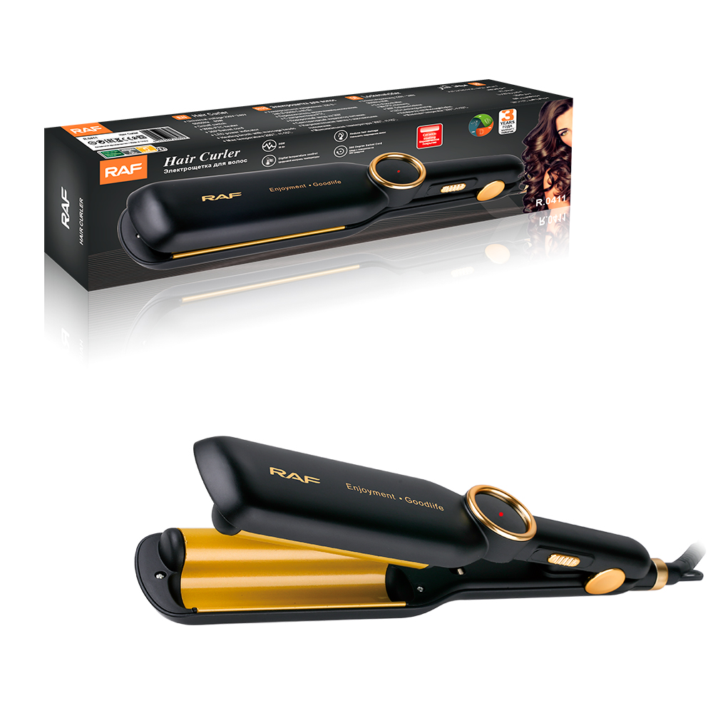 RAF Cross-border Hair Straightening heating Plate Portable Curling Iron Home Voluminous and portable multi-functional curling iron details Picture