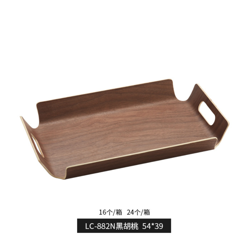 Wooden tray with two handles Dessert Tray Breakfast Tray甜品托盘 pic 7
