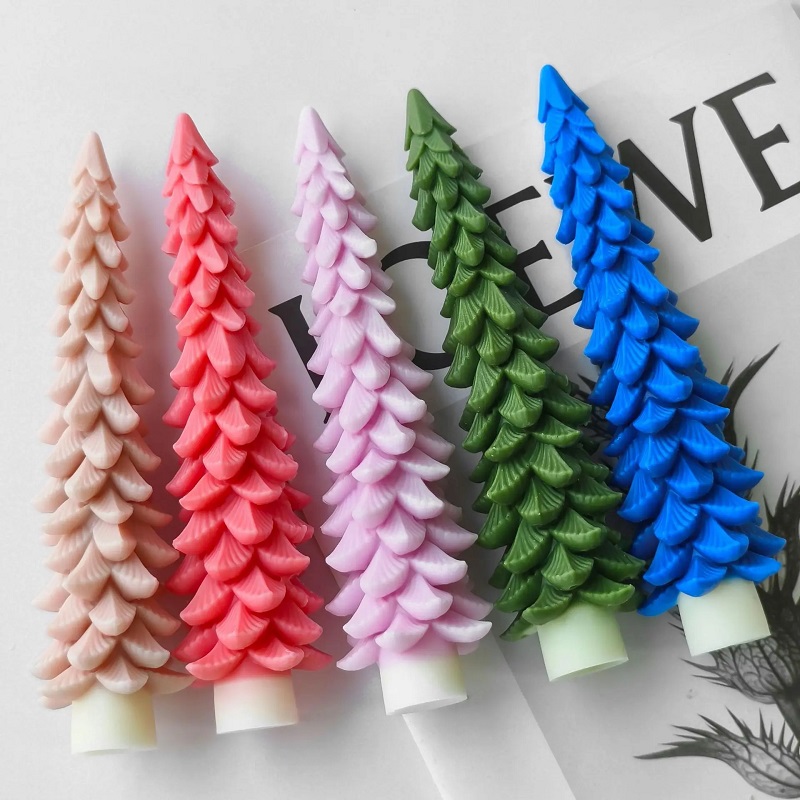 Long Christmas tree scented soybean candles, wedding banquet gifts, souvenirs, Valentine's Day gifts, birthday gifts, ornaments, scented candles, candles, scented candles, birthday candles, scented candles, scented candles, scented craft candles, Christmas candles, candles Application Scenario