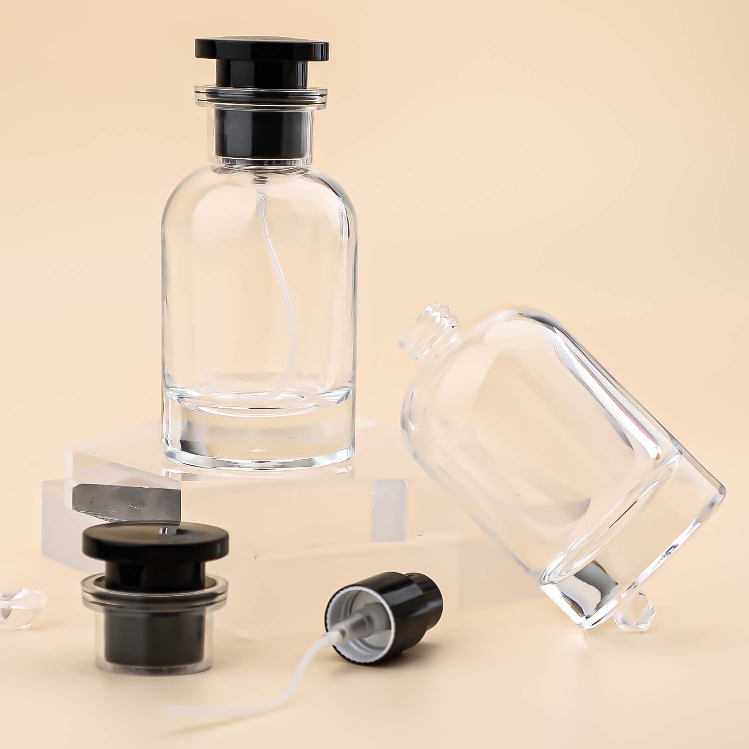 30ml perfume dispenser, spray bottle, high-end glass portable high-end travel perfume bottle, empty bottle sample bottle dispenser Specification image