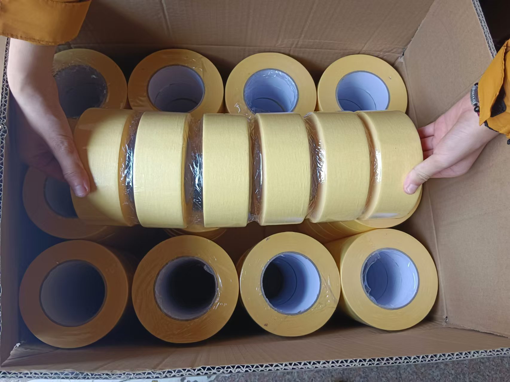 48mm×50m美纹纸胶带米黄色