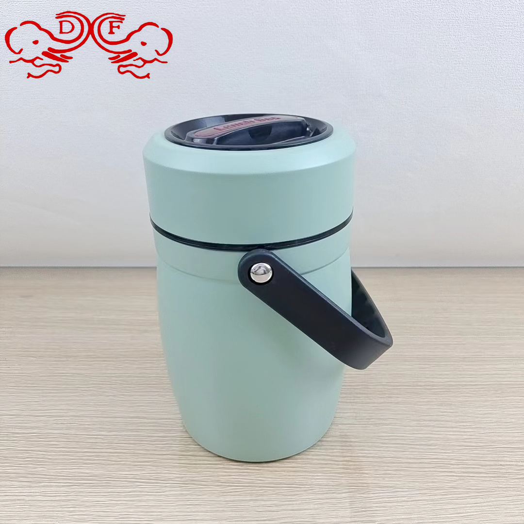 DF99547 Multi-layer insulated lunch box, double-layer portable lunch box for office workers, stainless steel sealed lunch box, DF TRADINGHOUSE Item Picture
