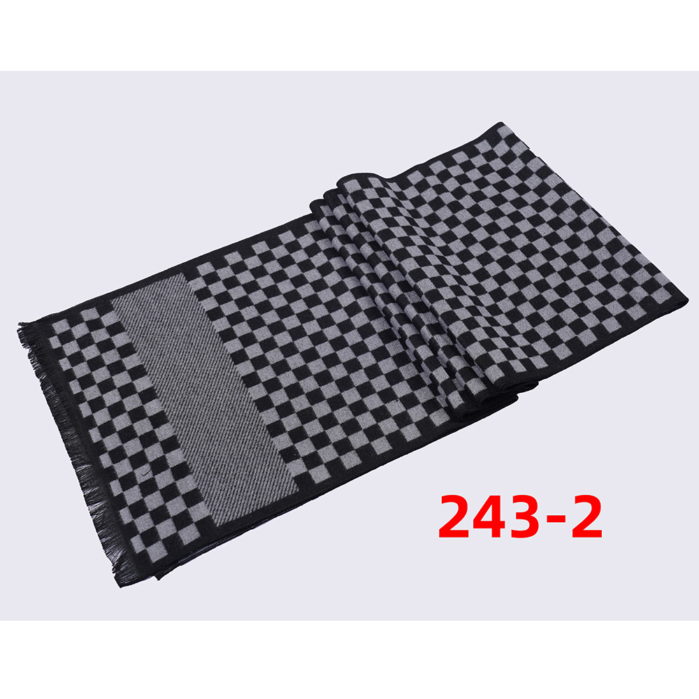 Autumn And Winter New Men's Scarf Lattice Warm Europe And The United States Simple Business Leisure Young People's Scarf Manufacturers Wholesale Checkerboard Men's Scarf details Picture