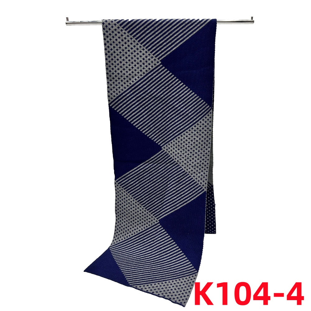 Foreign Trade Scarf Short Men's Scarf Warm Small Bib Lozenge Plaid Double-Sided Blended Knitted Scarf For Men Application Scenario