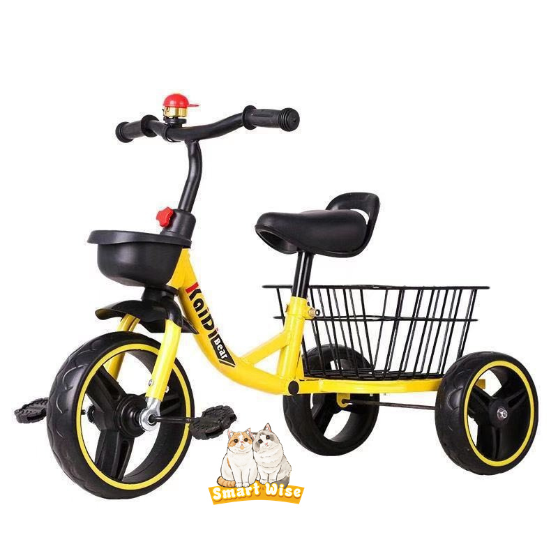 Children's Tricycle 2-3-6 Year Old Big Baby Bike Kids Pedal With Bucket Tricycle Stroller details Picture