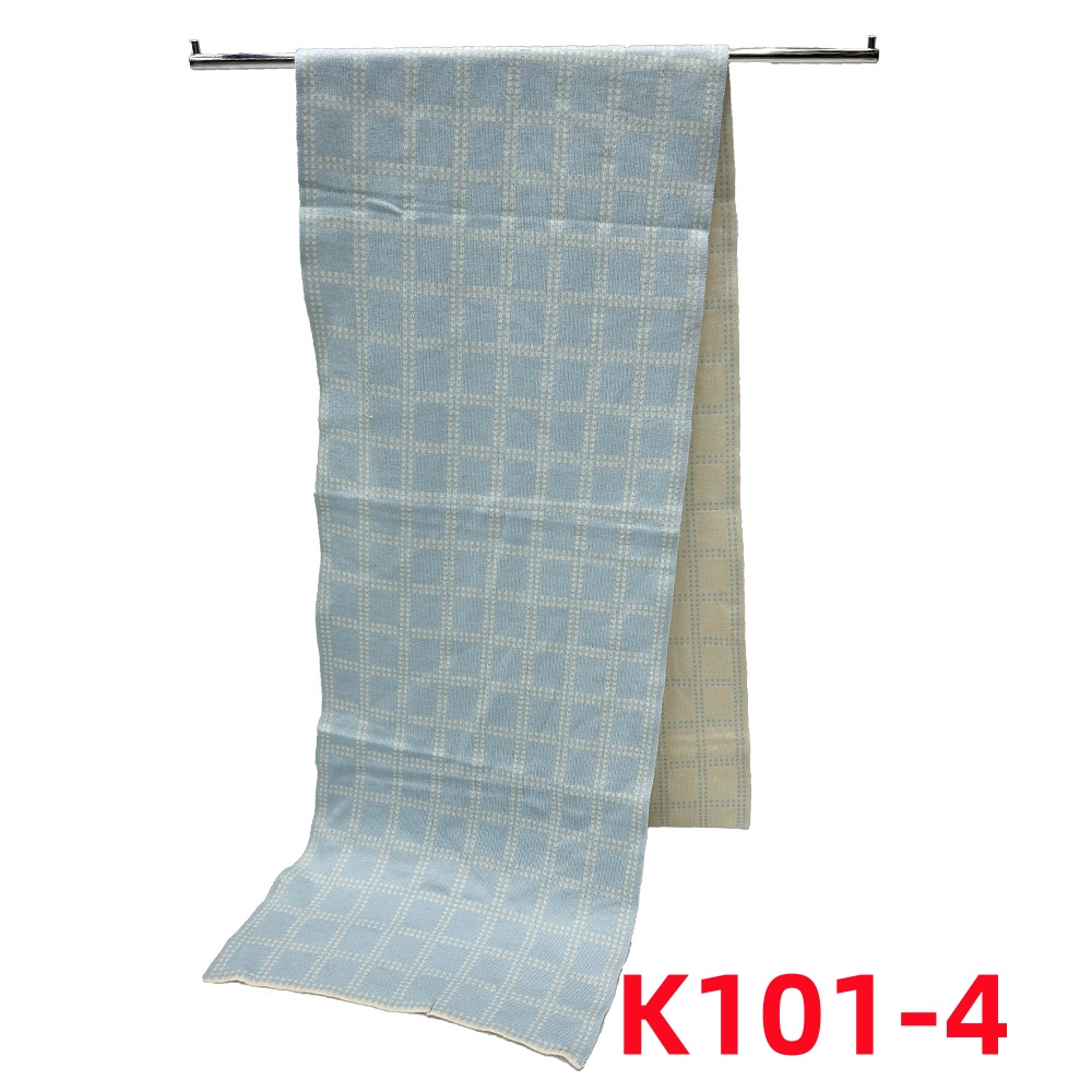 Autumn And Winter New Men's Knitted Blended Scarf Lattice Warm Europe And The United States Simple Business Leisure Young Neck Manufacturers Wholesale Custom Application Scenario