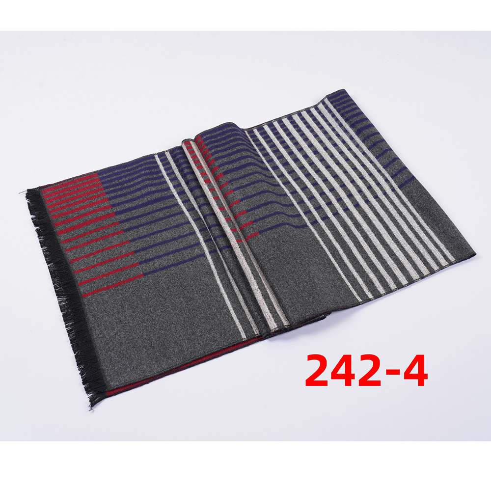 Autumn And Winter New Men's Scarf Lattice Warm Europe And The United States Simple Business Leisure Young Neck Manufacturers Wholesale 2024 Hot Specification drawing