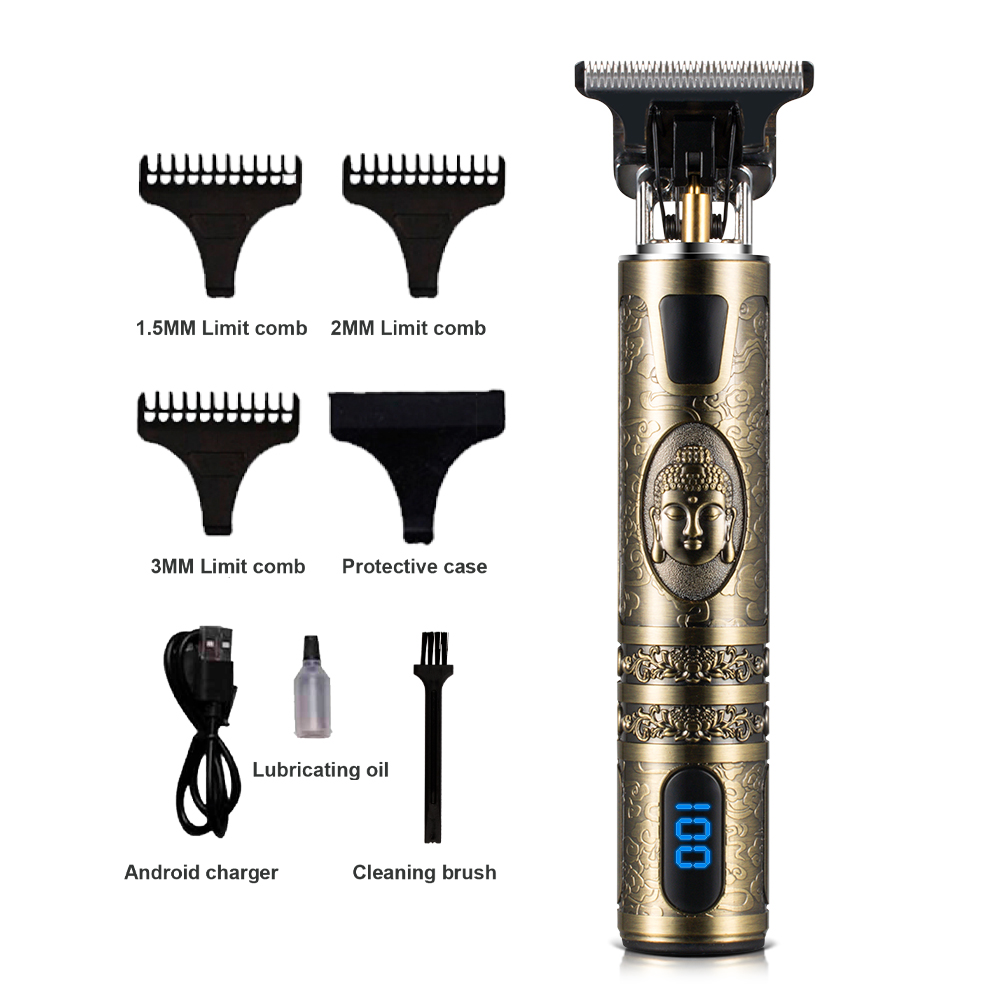 RAF Cross-border Electric household hair clipper, high-power shaving head, electric clipper, retro oil head, rechargeable engraving electric R.432 Item Picture