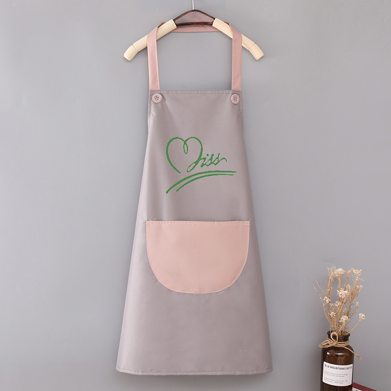 Apron Home kitchen waterproof and oil-proof 2022 new style popular catering special men's and women's printed work clothes waist for summer Application Scenario