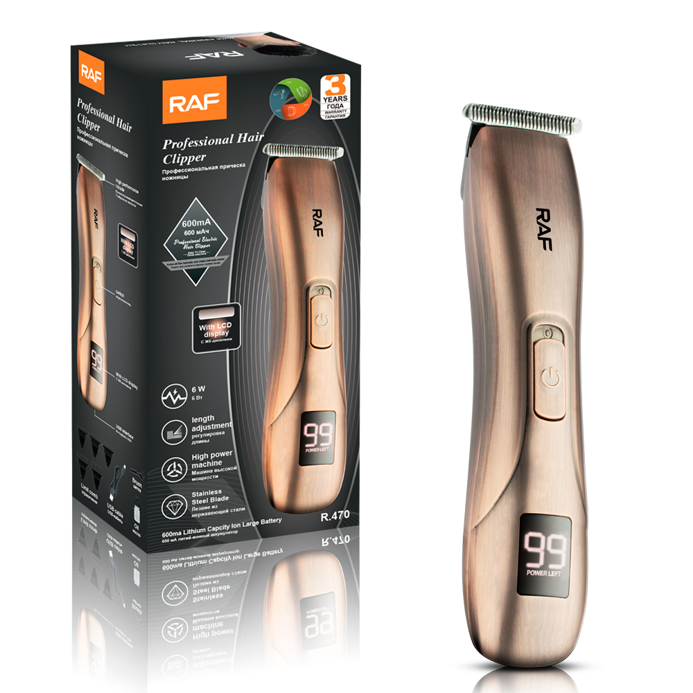 RAF Cross-border new product electric hair clipper, multi-functional electric clipper, hair shaving set, electric clipper, USB interface R.470 details Picture