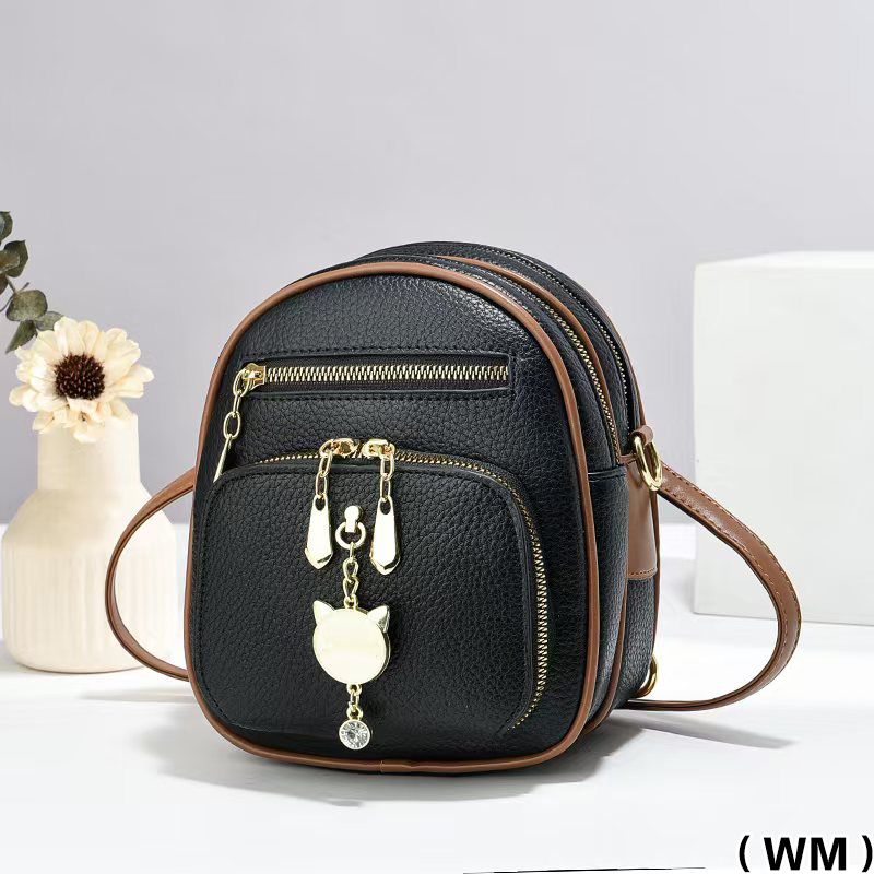 Equipaje de plum fang yi ding industria de la bolsa mini nueva mochila pequeña de dos hombros bolsa crossbody de doble uso popular bolsa de un hombro Specification image