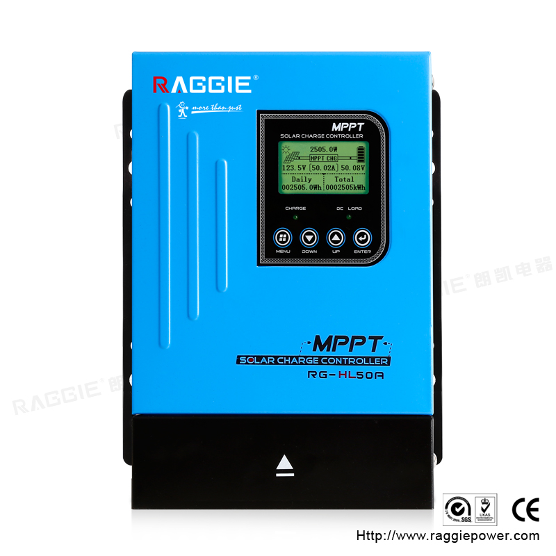 HL series 50A controller, solar product solar controller MPPT controller RAGGIE, intelligent controller,12V, 24V, 36V, 48V voltage automatic switching details Picture