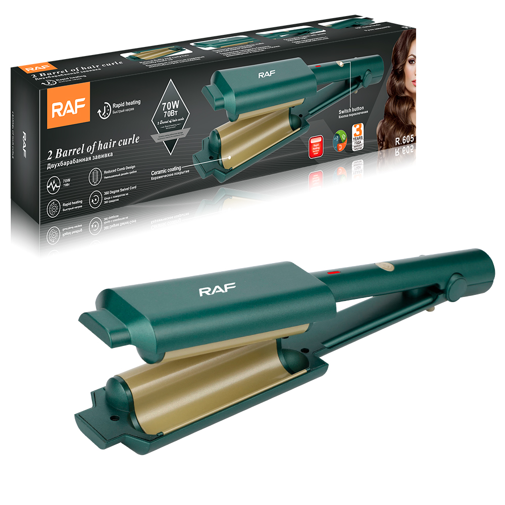 RAF European Standard cross-border curling iron, egg roll stick, water wave curling iron, large roll, egg roll head, lazy person's splint R.605 details Picture