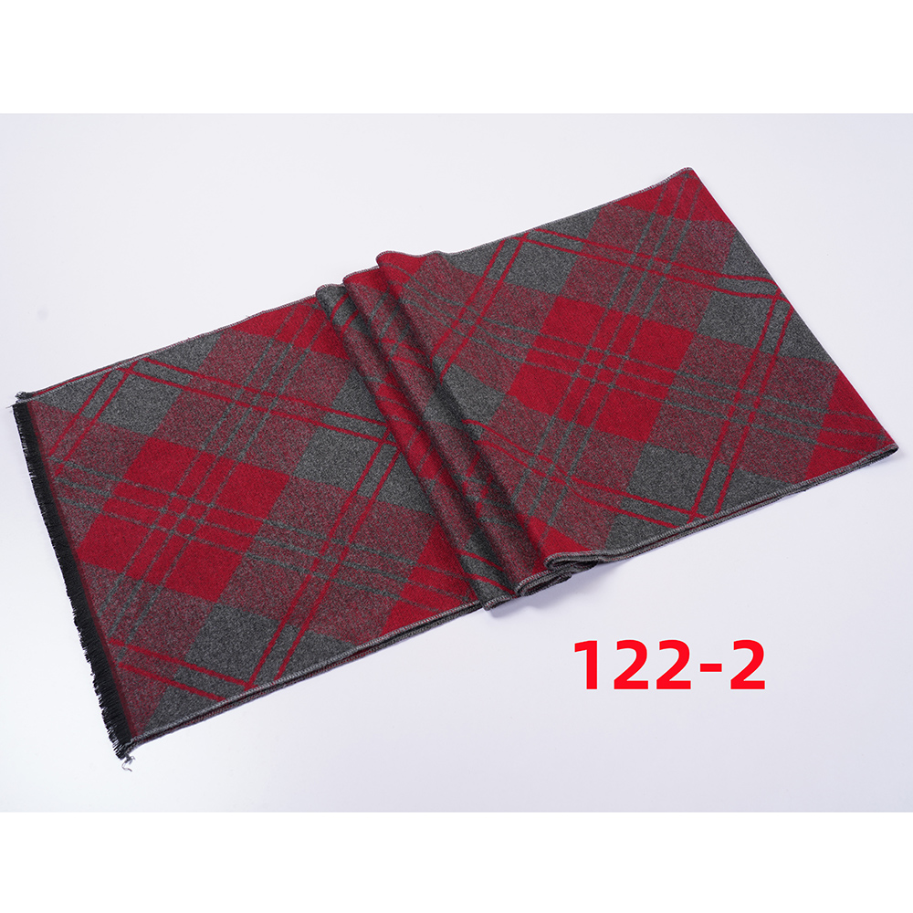 Autumn And Winter New Men's Scarf Lattice Warm Europe And The United States Simple Business Leisure Young Neck Manufacturers Wholesale 2024 Multi-Color Striped Scarf Wholesale Customization details Picture