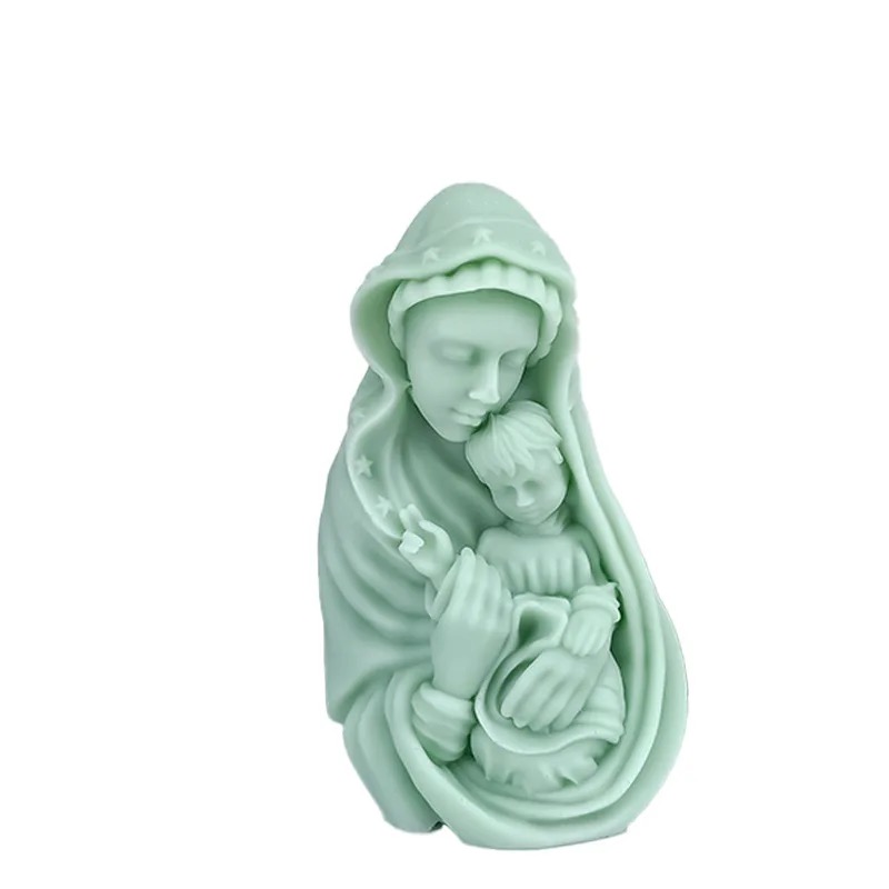 Virgin Mary Holding Baby Scented Candle, Soy wax, home smokeless atmosphere, table candlestick, decorative item, scented candle, Christmas tree candle, Scented candle, birthday candle, electronic candle, scented candle, scented candle pic 10