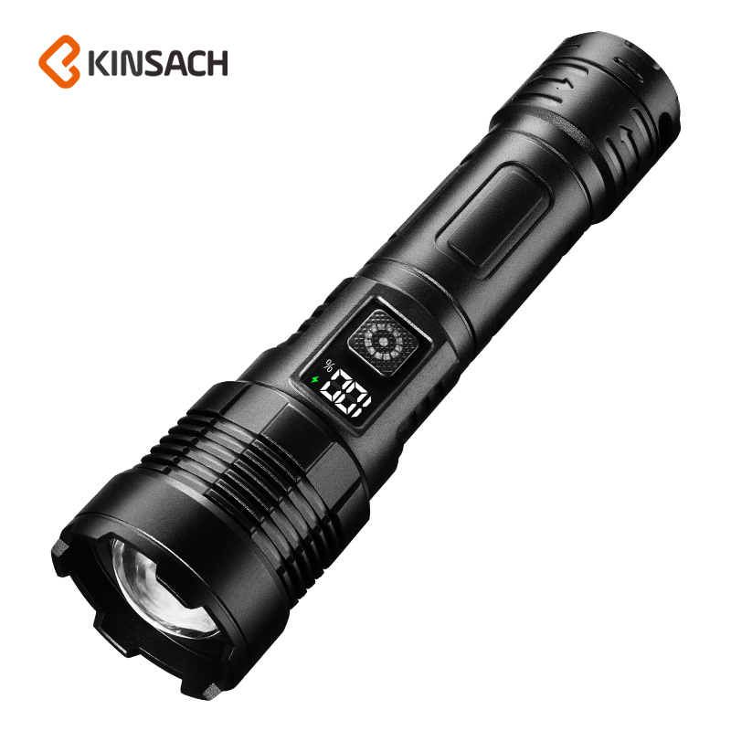 KINSACH星之源TYPE-C充电电显伸缩调焦手电筒