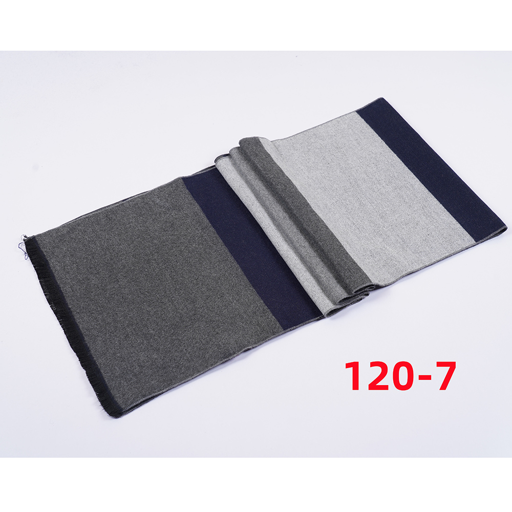 New Autumn And Winter New Men's Scarf Lattice Warm Europe And The United States Simple Business Leisure Young Neck Manufacturers Wholesale 2024 Striped Scarf Wholesale Customization details Picture