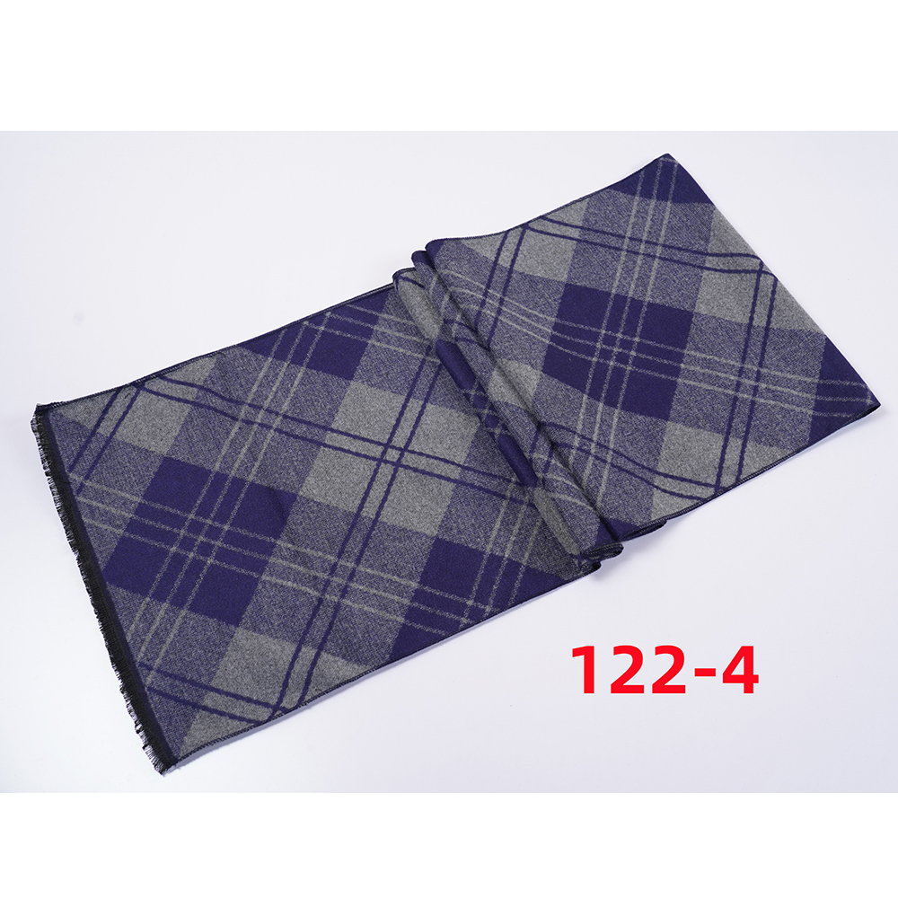 Autumn And Winter New Men's Scarf Lattice Warm Europe And The United States Simple Business Leisure Young Neck Manufacturers Wholesale 2024 Multi-Color Striped Scarf Wholesale Customization Application Scenario