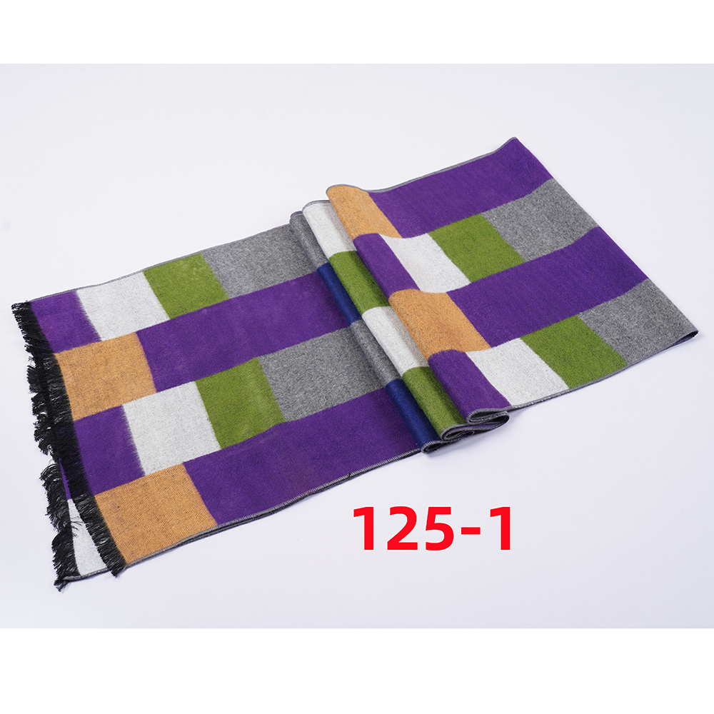 Autumn And Winter New Men's Scarf Lattice Warm Europe And The United States Simple Business Leisure Young Neck Manufacturers Wholesale 2024 Striped Scarf Wholesale Custom Square details Picture